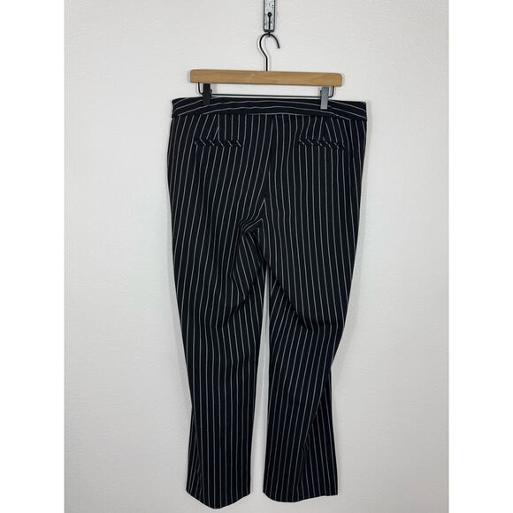 Willi Smith Black Pinstripe Dress Pants Women’s 14 - Picture 5 of 7